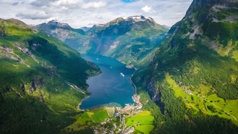 Geiranger-Fjord,-Schöne-Natur-Norwegen.